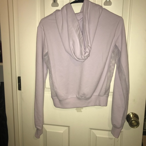 Garage Light Purple Cropped Hoodie - Picture 2 of 4